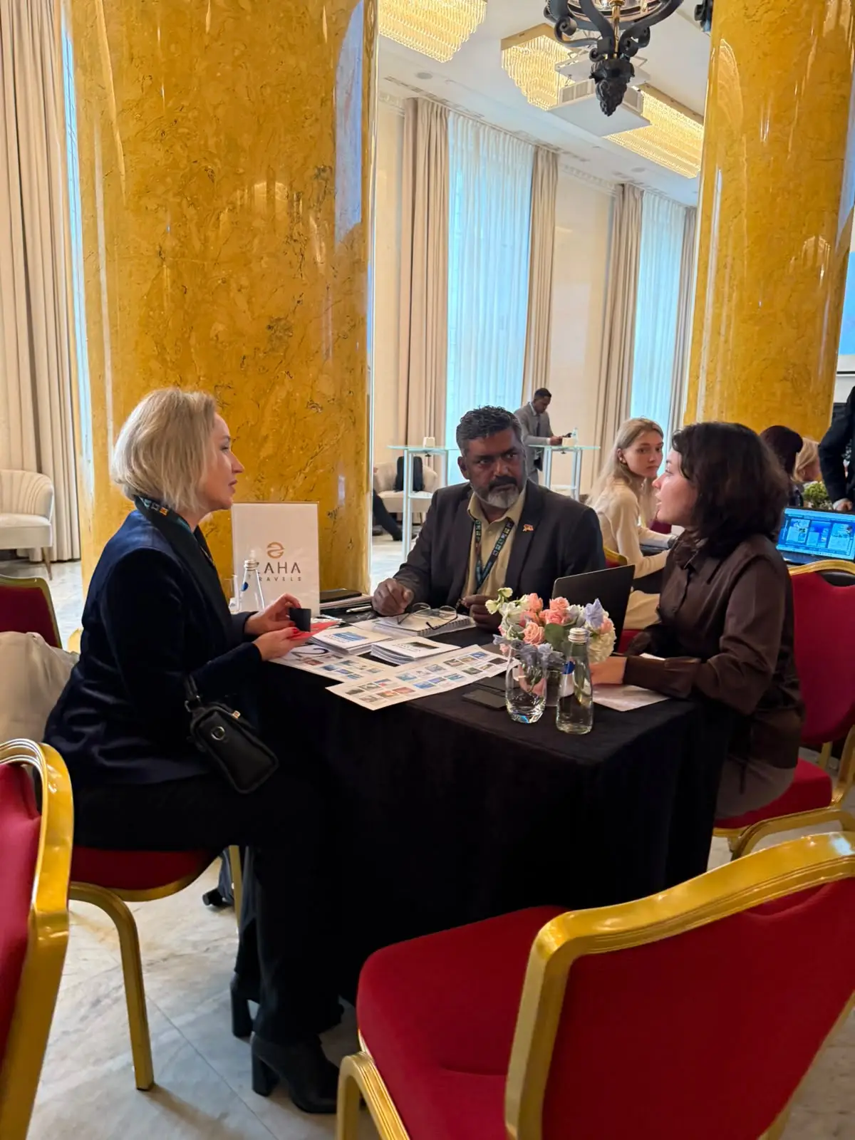 Zaha Travel's Meeting Table at I AM Maldives CIS Roadshow in St. Petersburg