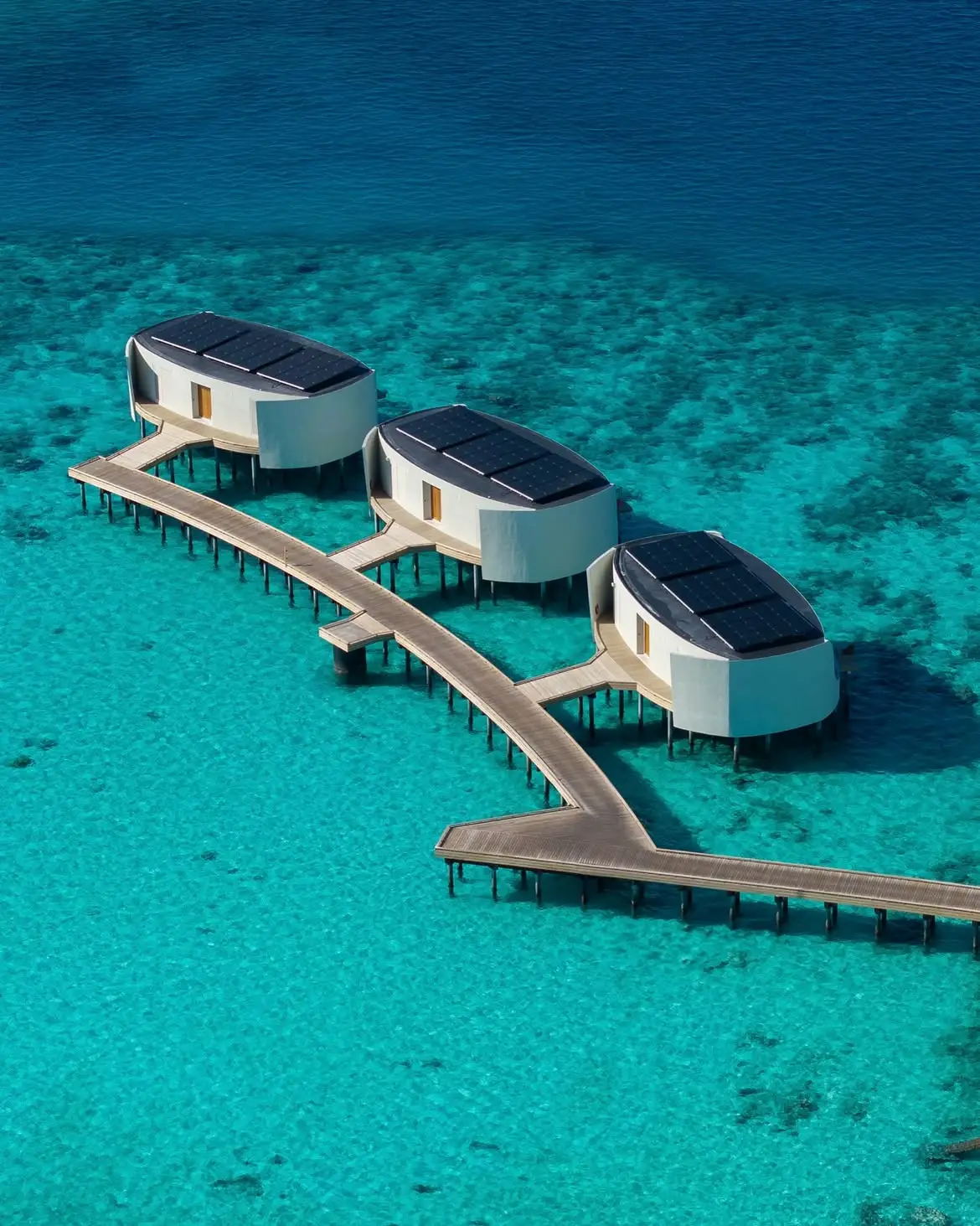 Designed for overwater living, where space unfolds toward the horizon. Natural light, and consid