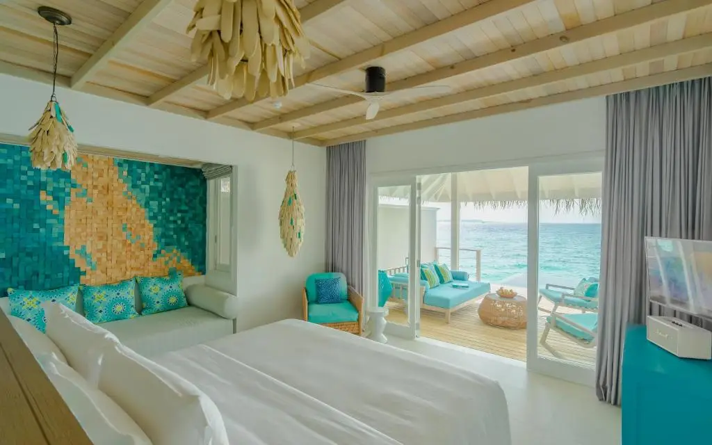 Ocean Pool Villa at Finolhu Maldives with a private pool and ocean view.