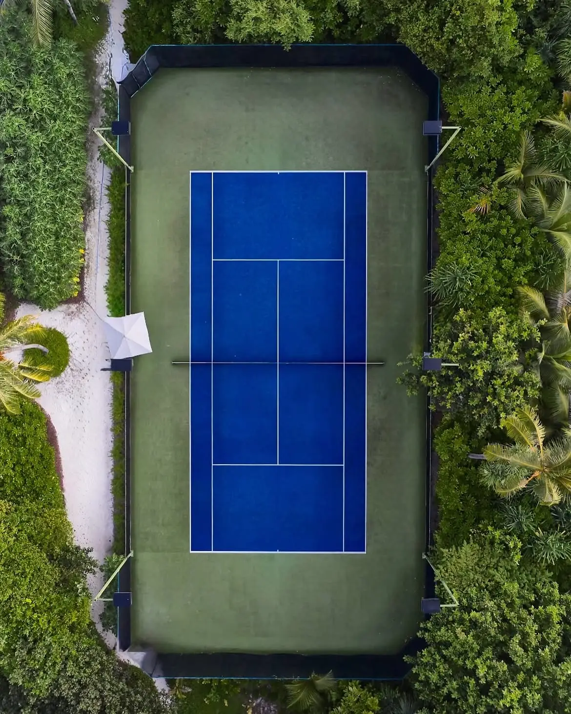 Tennis and padel courts at Finolhu Baa Atoll Maldives.