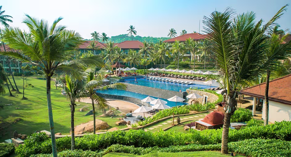 a hill side resort in Sri Lanka