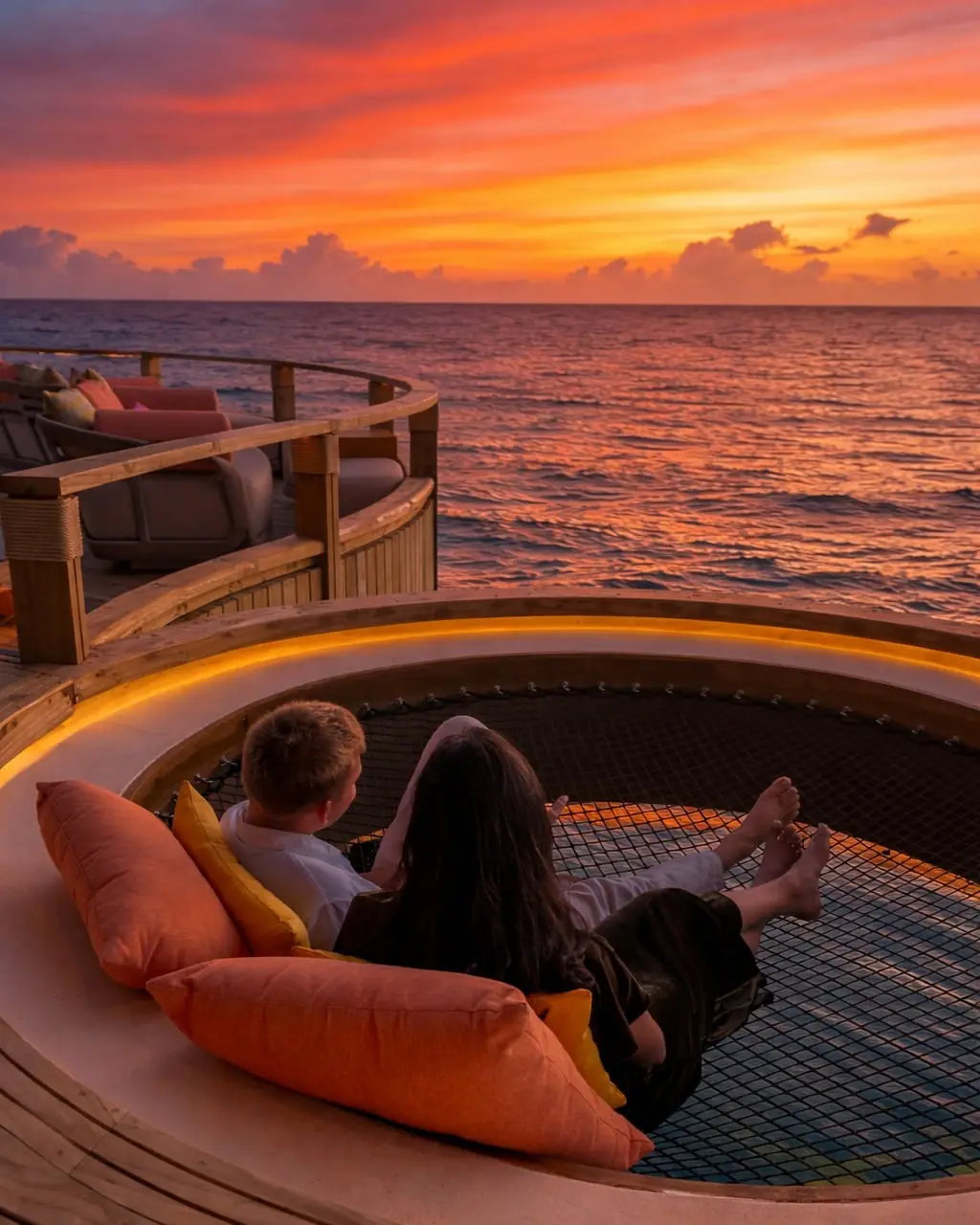 An evening guided by the horizon, the movement of the sea, and a moment that lingers in time.#Ce