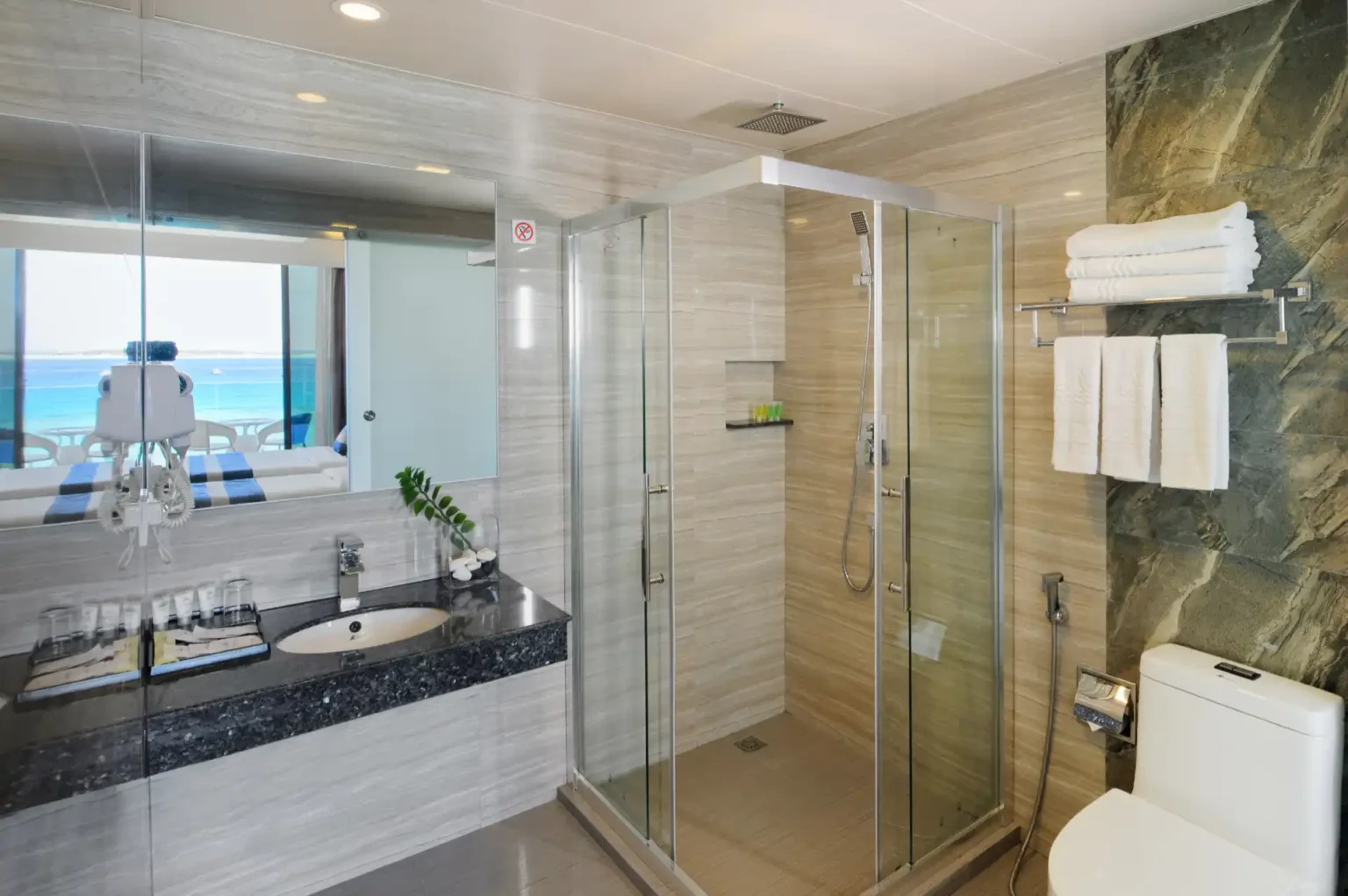 Arena Beach Hotel — Premium Super Deluxe Room with Balcony & Sea View