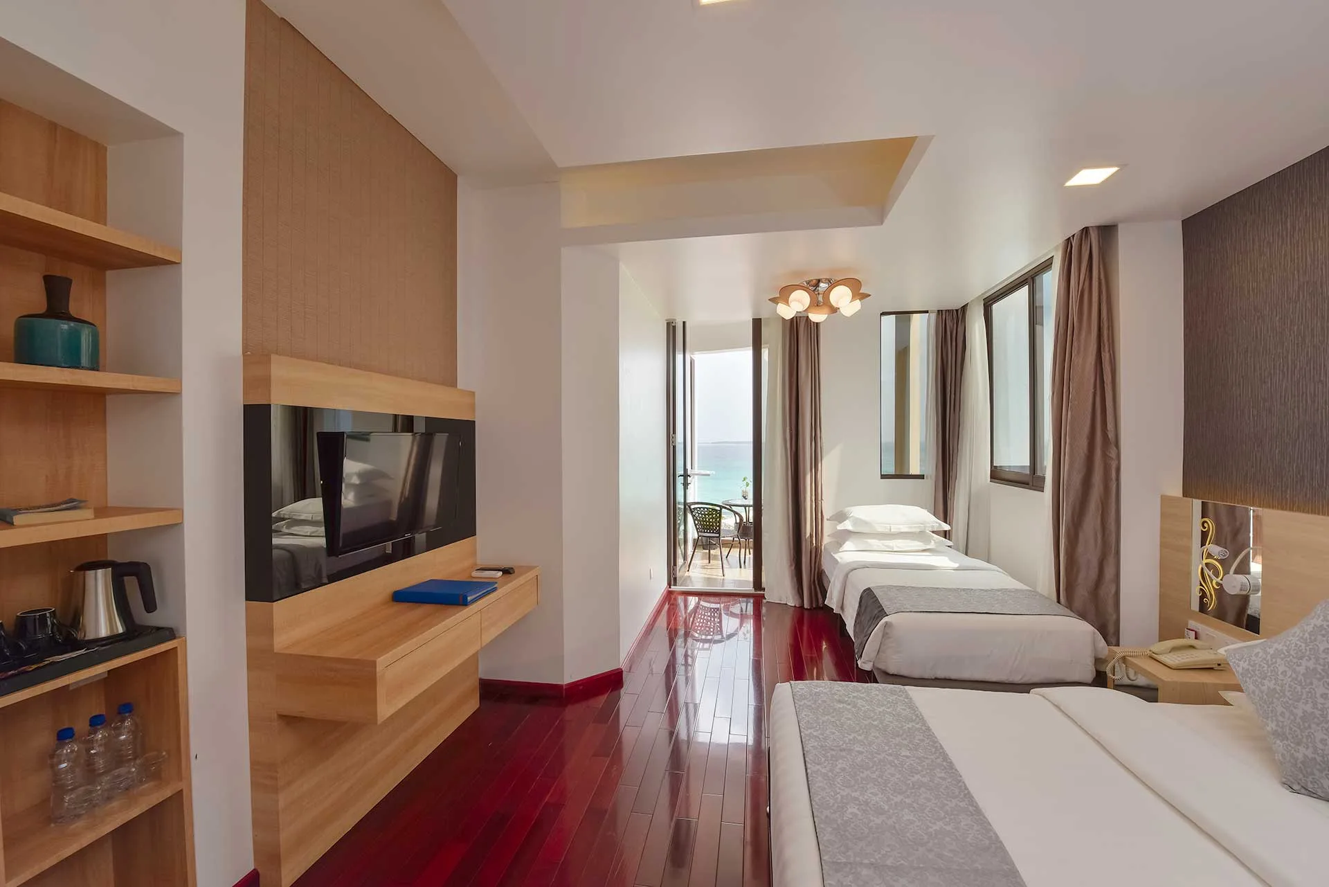 Arena Beach Hotel — Super Deluxe Room with Balcony & Island View