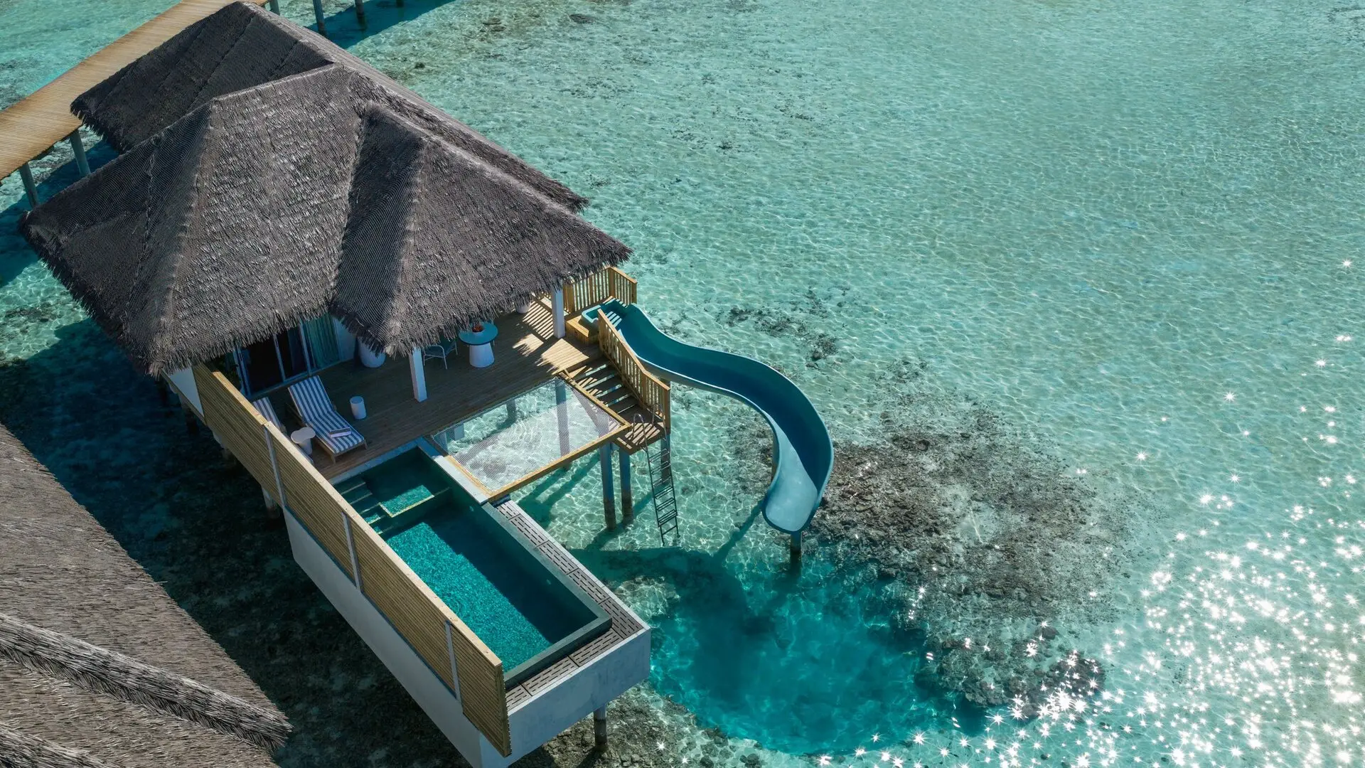 Sun Siyam Vilu Reef  — Ocean Signature Villa with Pool + Slide