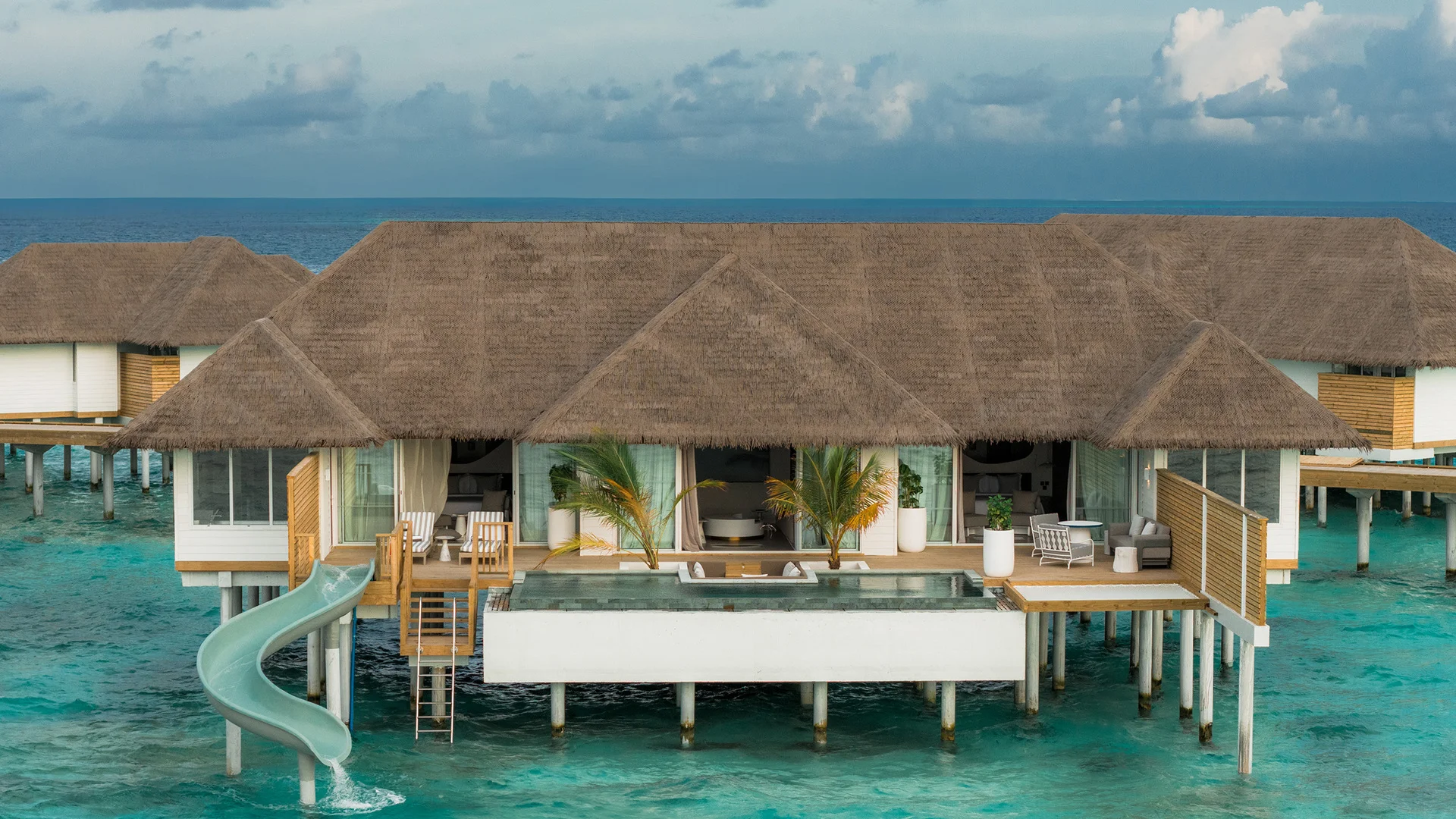Sun Siyam Vilu Reef  — Two Bedroom Ocean Signature Villa with Pool + Slide